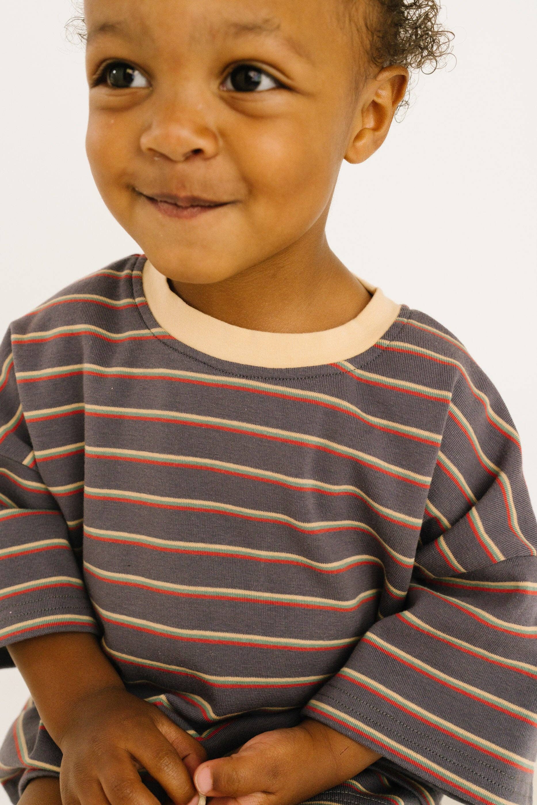 Graphite Stripe Slouchy Set