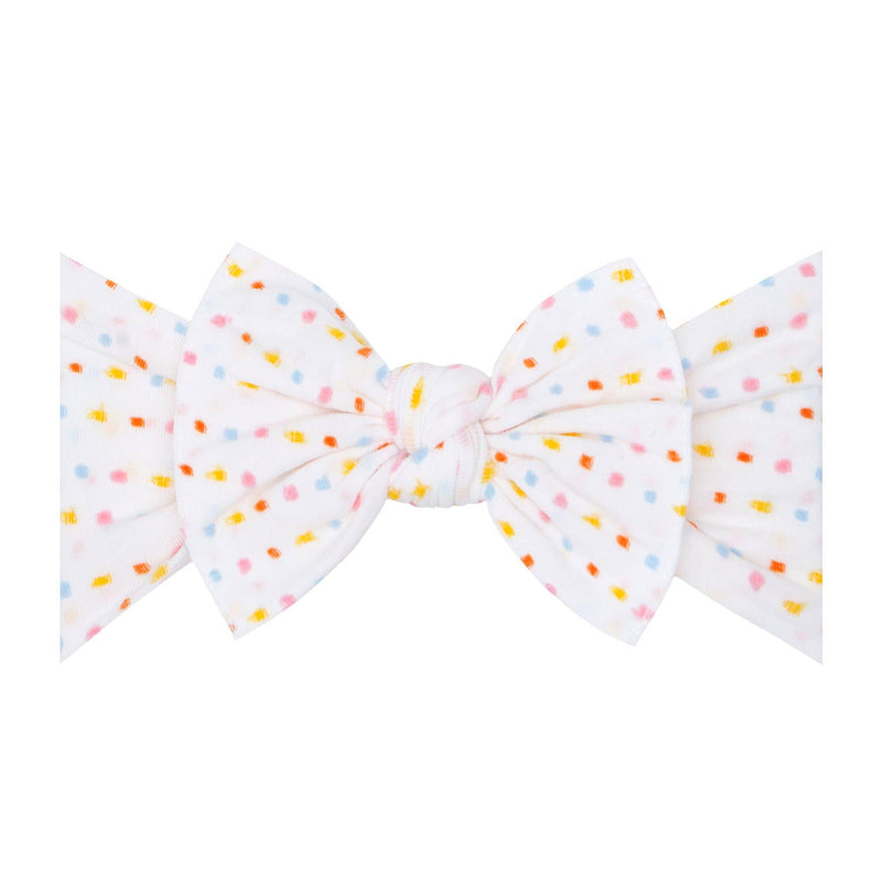 Baby Bling® Shabby Dot Knot soft nylon headband