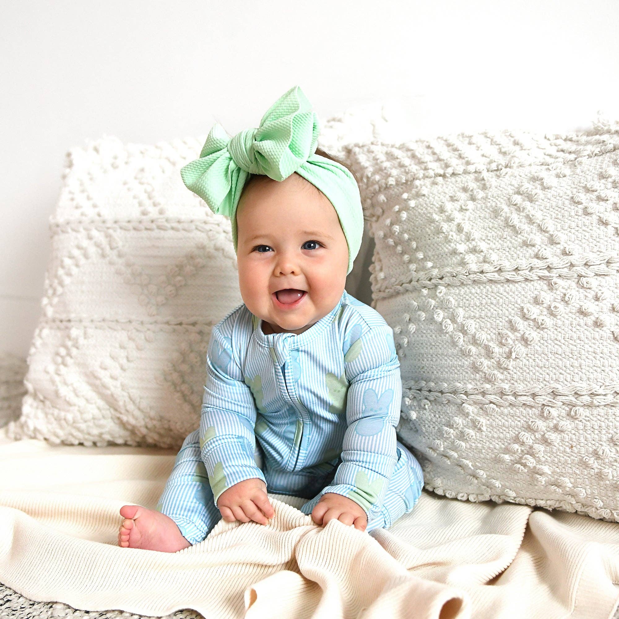 Sage Bunny ZIP Easter Bamboo Sleeper