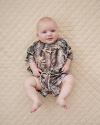 Brown Camo Slouchy Shorts Set