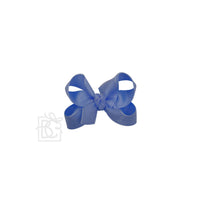 LAYERED ORGANZA/GROSGRAIN BOW ON CLIP