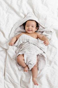 Bath - Infant Hooded Towel - Grey
