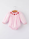 Heart Smocked Embroidery Bubble