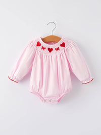 Heart Smocked Embroidery Bubble
