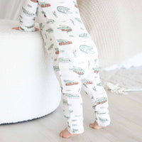 Later Gator Bamboo Waffle Convertible Zip Romper