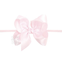 Satin Bow with Pantyhose Headband