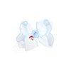 Embroidered Santa Crochet Edge Bows