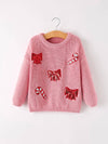 Christmas Bow Sequin Sweater