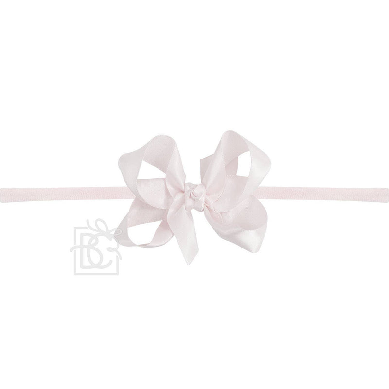 Satin Bow with Pantyhose Headband