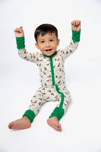 Mallard Drake Ducks-Convertible Zip PJs