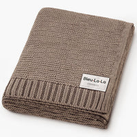 Cotton Swaddle Receiving Baby Blanket (Mult. Colors)