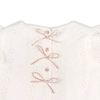 Milly Eyelet & Bow Top + Ruffled Bloomer Set