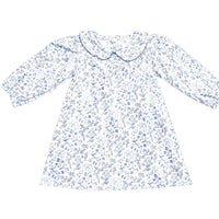Navy Floral Peter Pan Dress