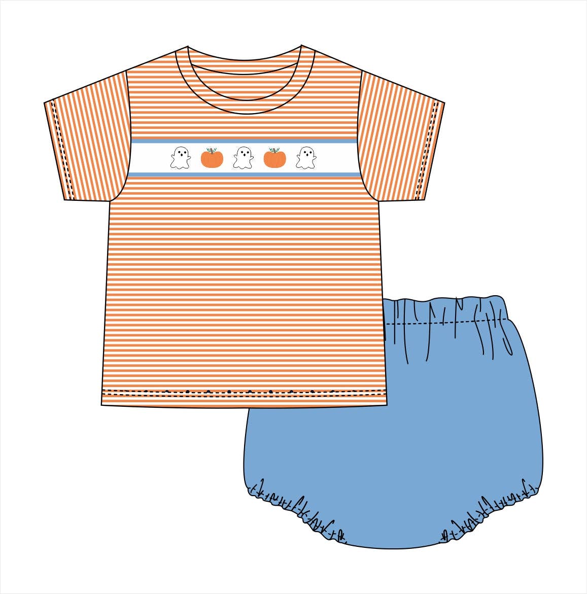 Spooky Boy Diaper Set