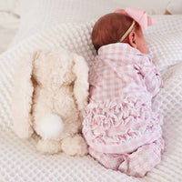 Peter Pan Collar Ruffle Zipper Footie