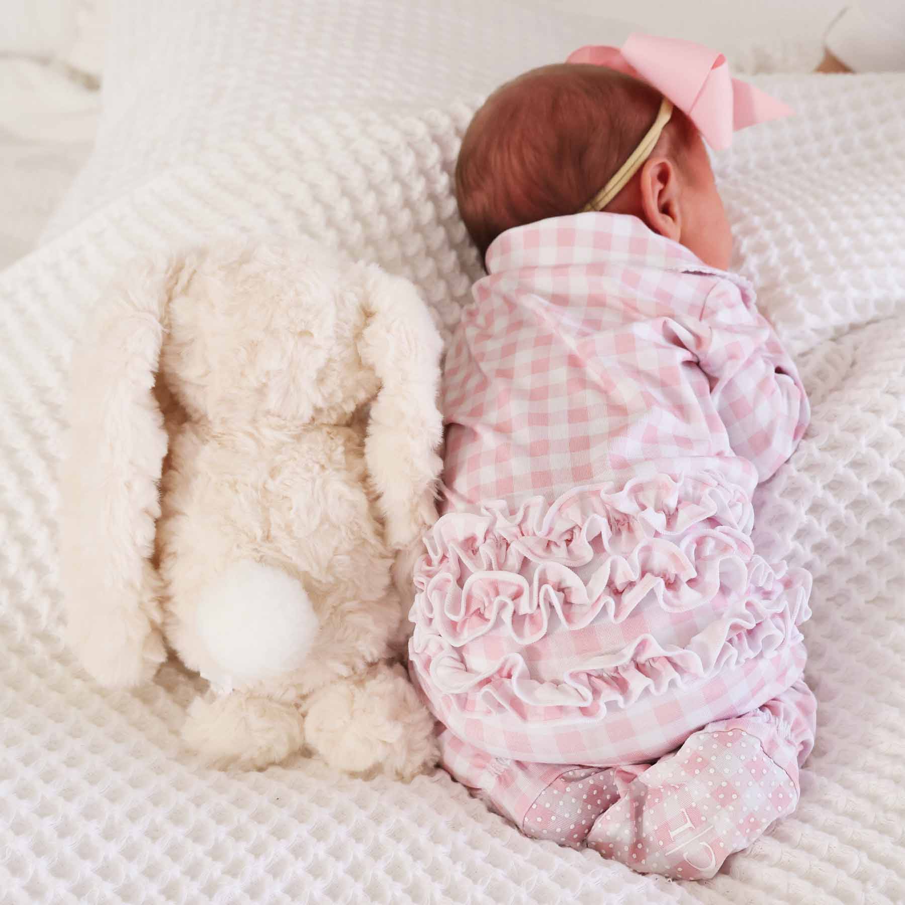 Peter Pan Collar Ruffle Zipper Footie