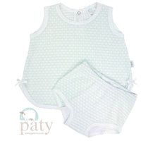 Paty Knit 2 Piece Diaper Set With Bows