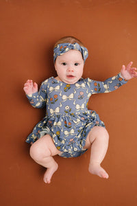 Bow Blooms Bodysuit Bamboo Dress