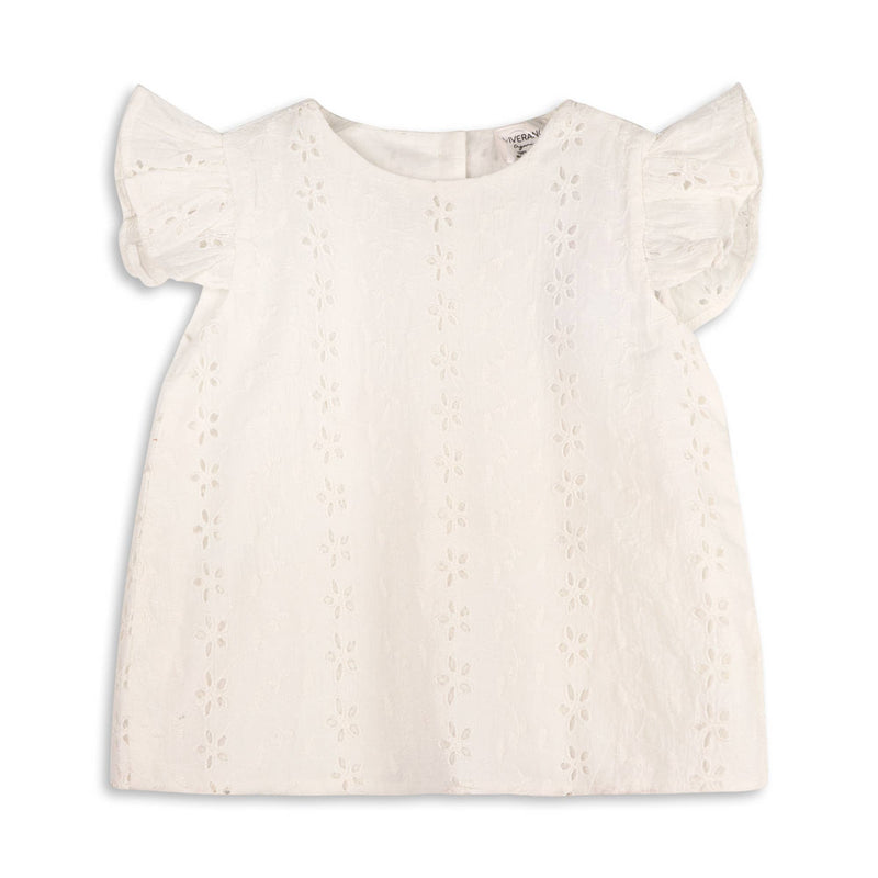 Milly Eyelet & Bow Top + Ruffled Bloomer Set