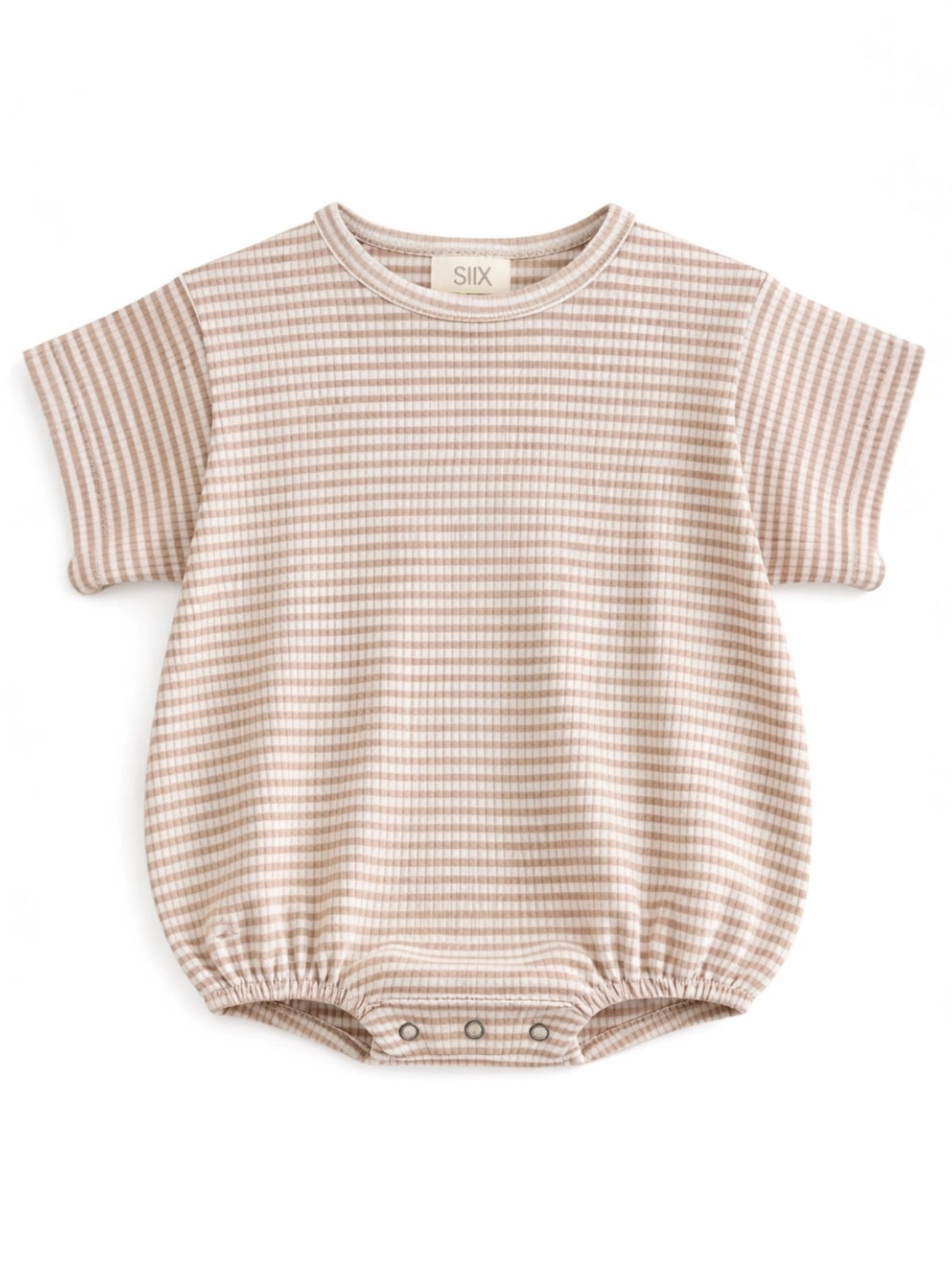 Tan Stripe / Ribbed T-Shirt Bubble