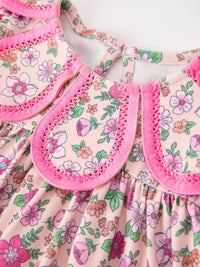 Hot Pink Floral Petals Bloomer Set