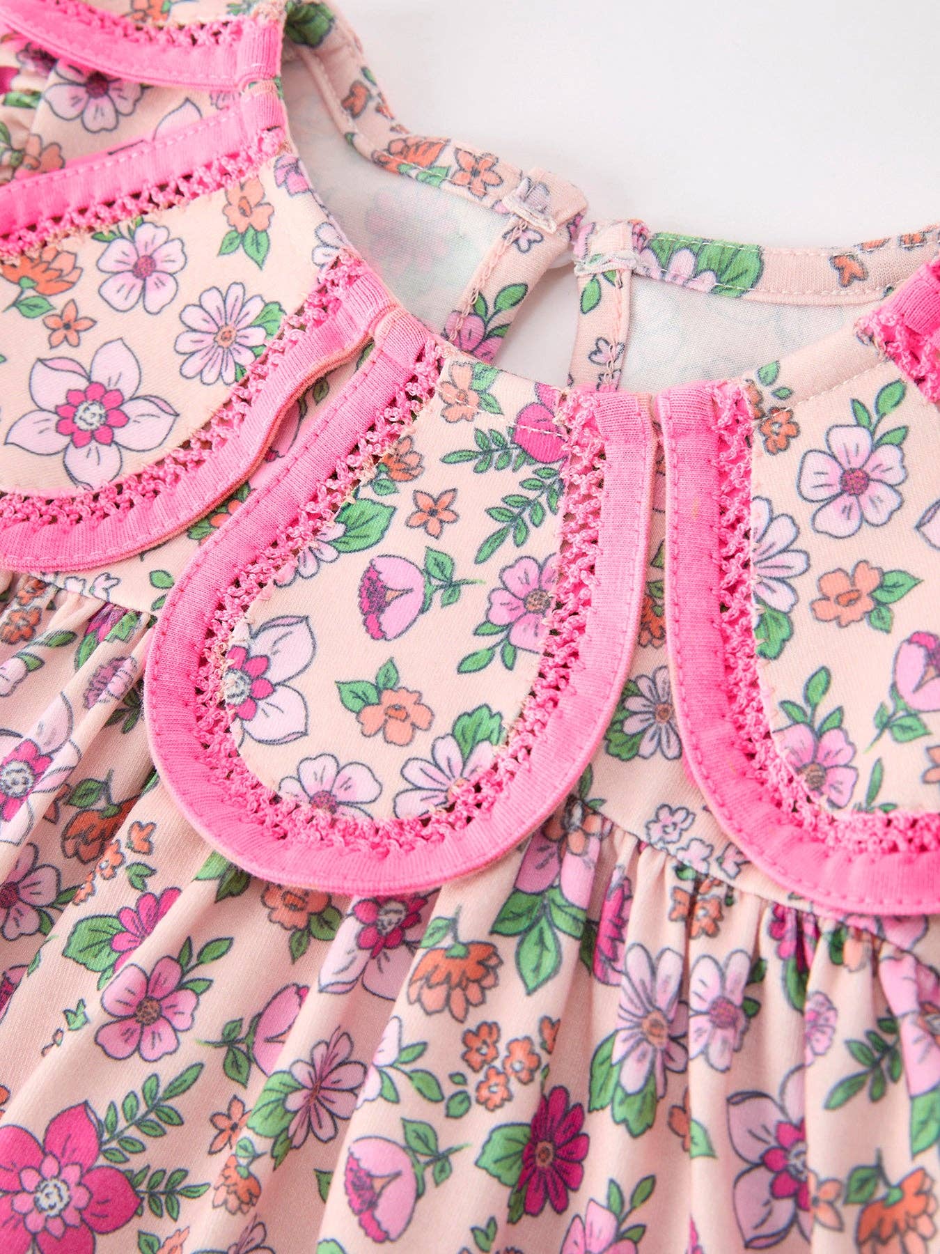 Hot Pink Floral Petals Bloomer Set