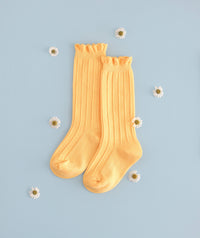 Sunshine Frill Knee High Socks