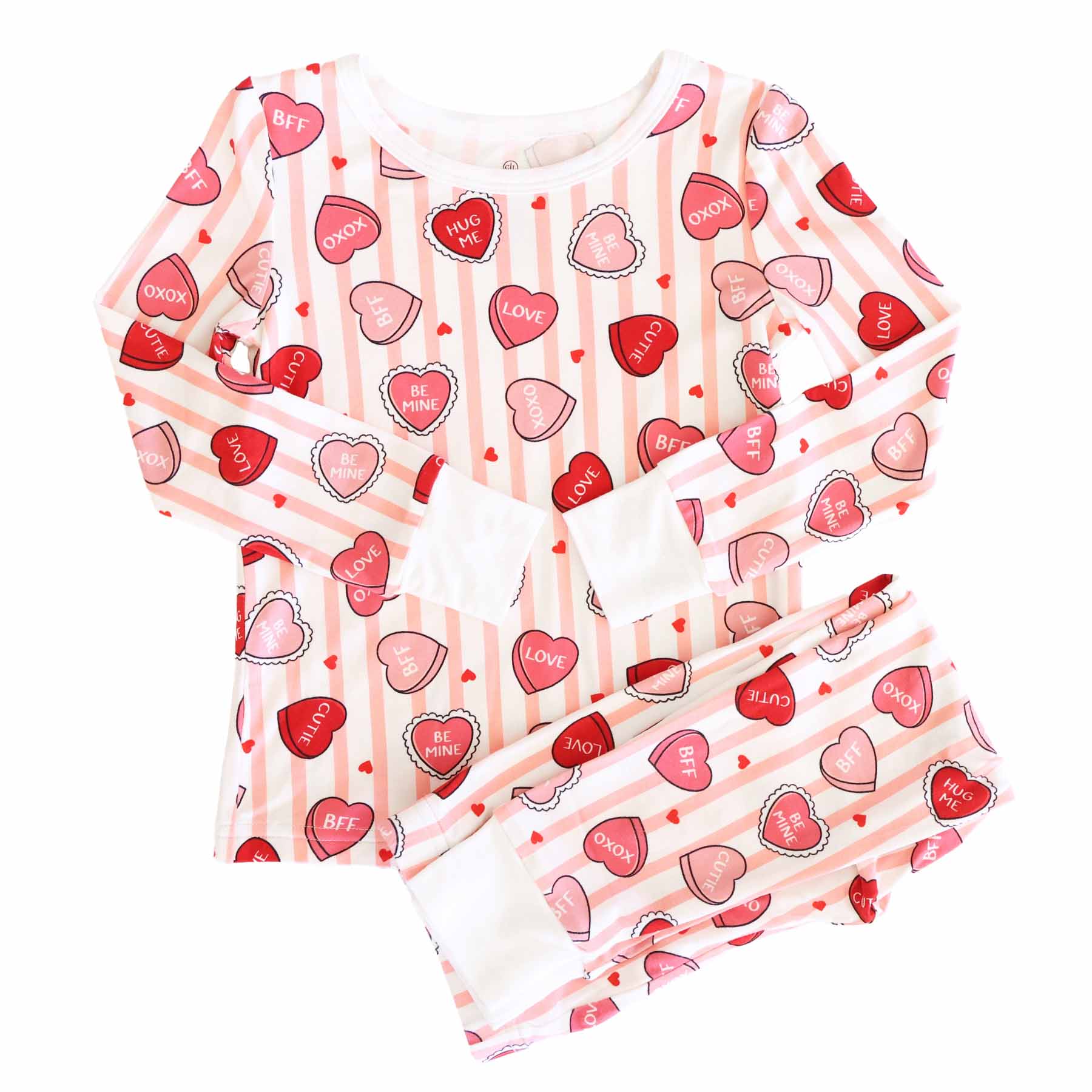 Sweet Like Candy Two Piece Pajama Set | Pink