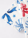 Patriotic Bow Star Girls Dress