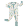 Gone Fishin' Double Zipper Romper