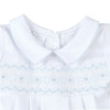 Landon's Classics Smocked Footie - Light Blue