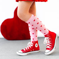 True Love Scalloped Knee High Socks