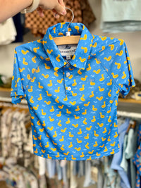 Blue Rubber Duckie Floatie Polo