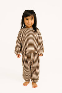 Espresso Stripe Sweatsuit