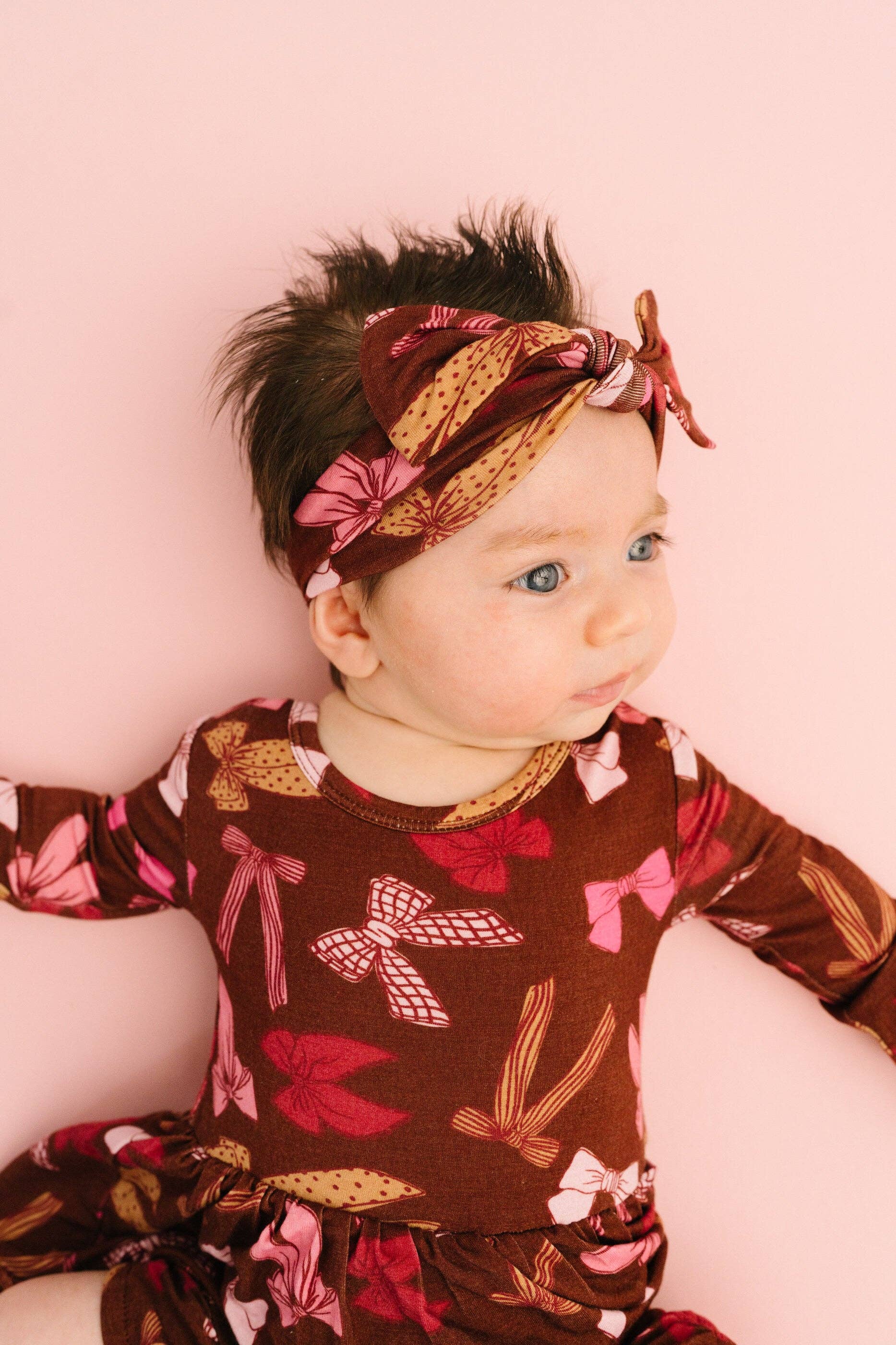 Darling Bows Long Sleeve Bodysuit Bamboo Dress