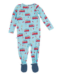Paws To The Rescue Bamboo Zipper Pajama