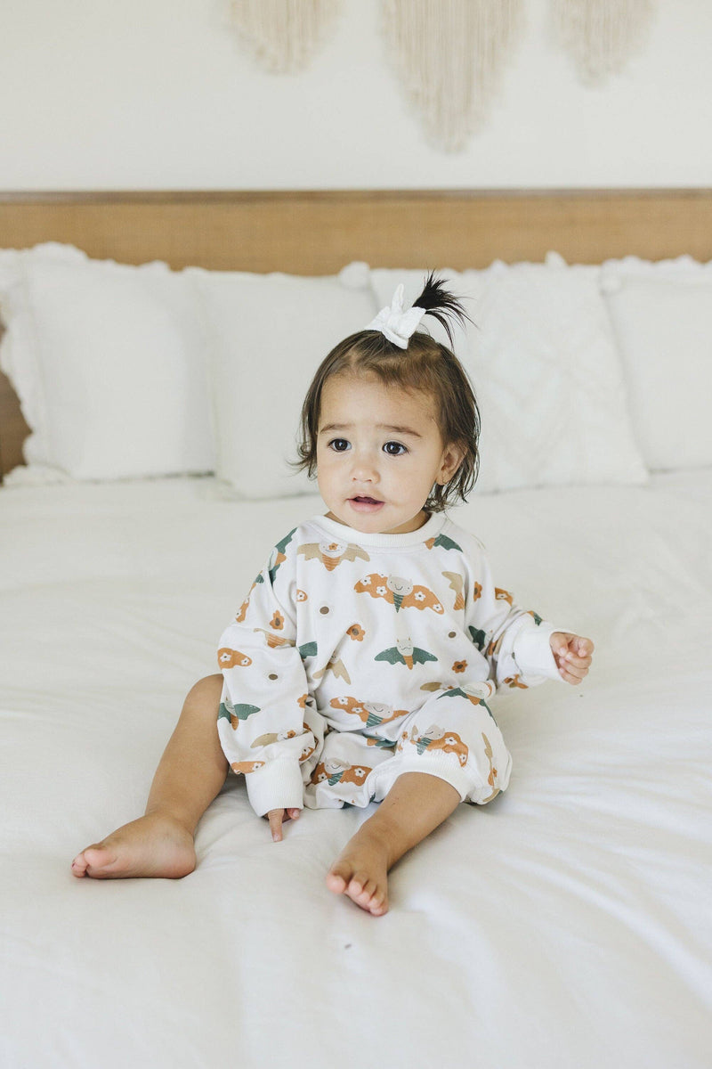 Boho Bats Bubble Romper Sweater