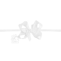 Satin Bow with Pantyhose Headband