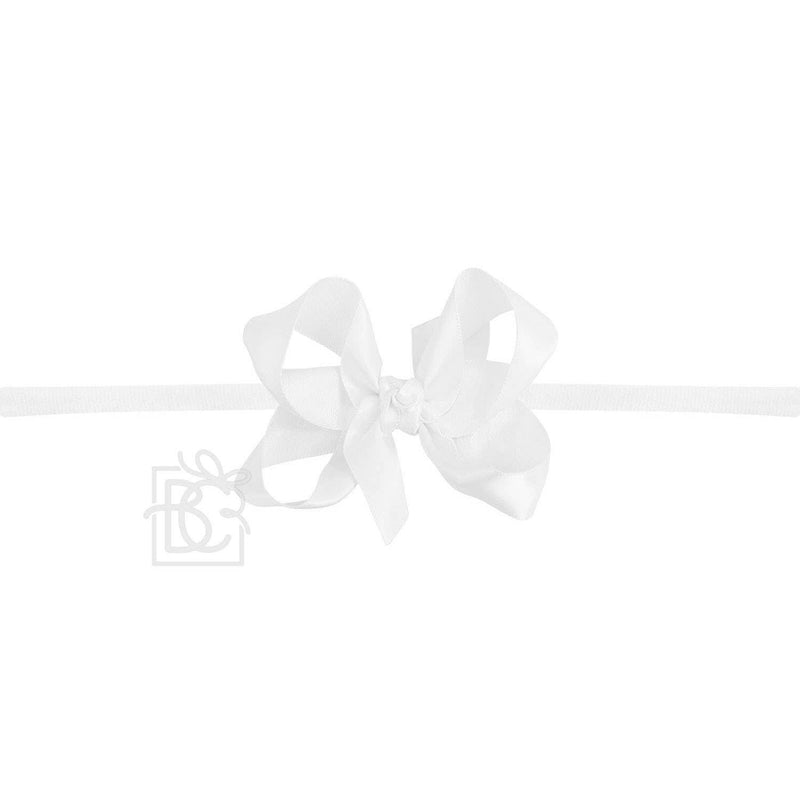 Satin Bow with Pantyhose Headband