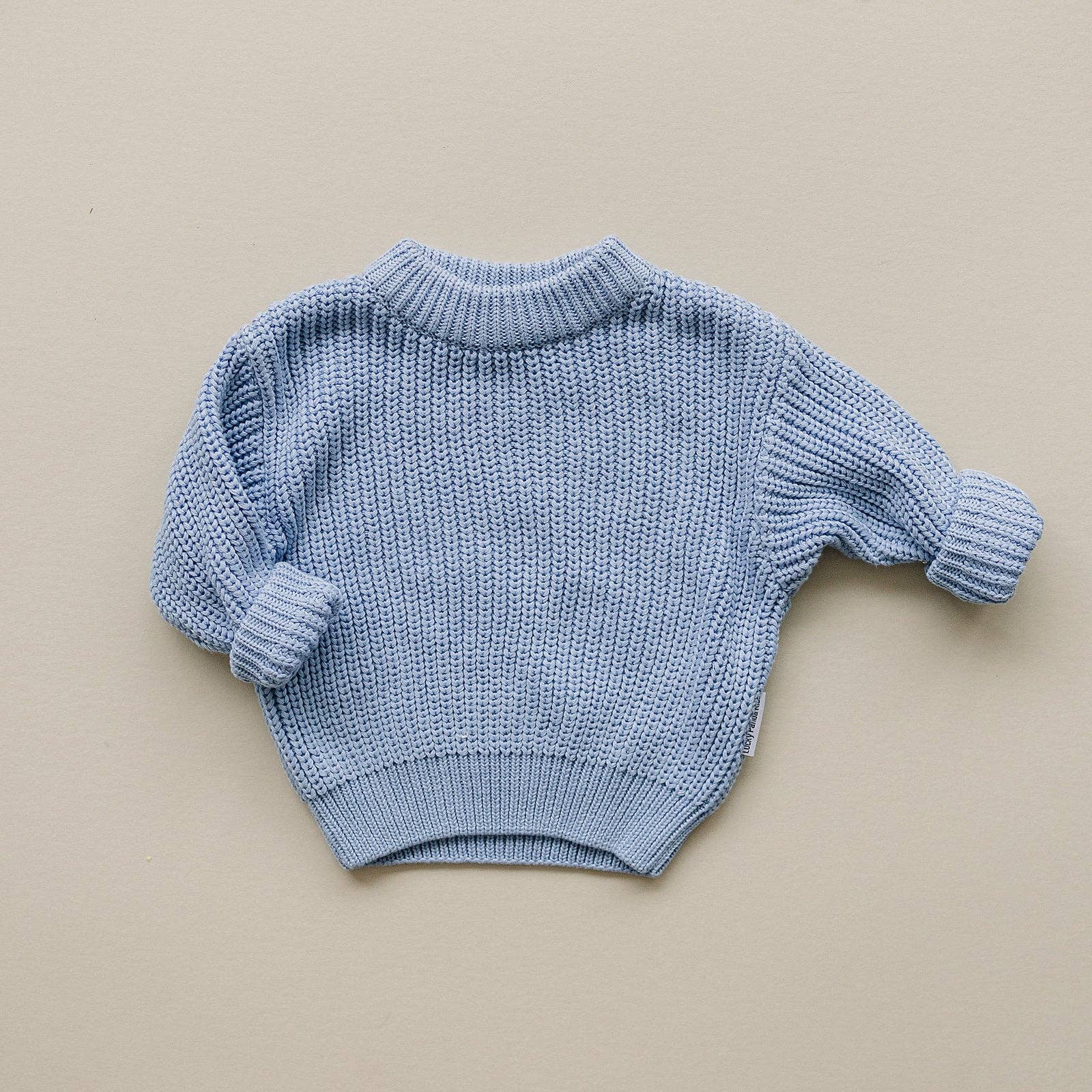 Chunky Knit Sweater | Blue