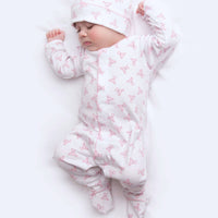 Baby's Teddy Footie - Pink