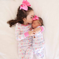 Newborn Baby Knot Gown & Hat Set | Little Sibling