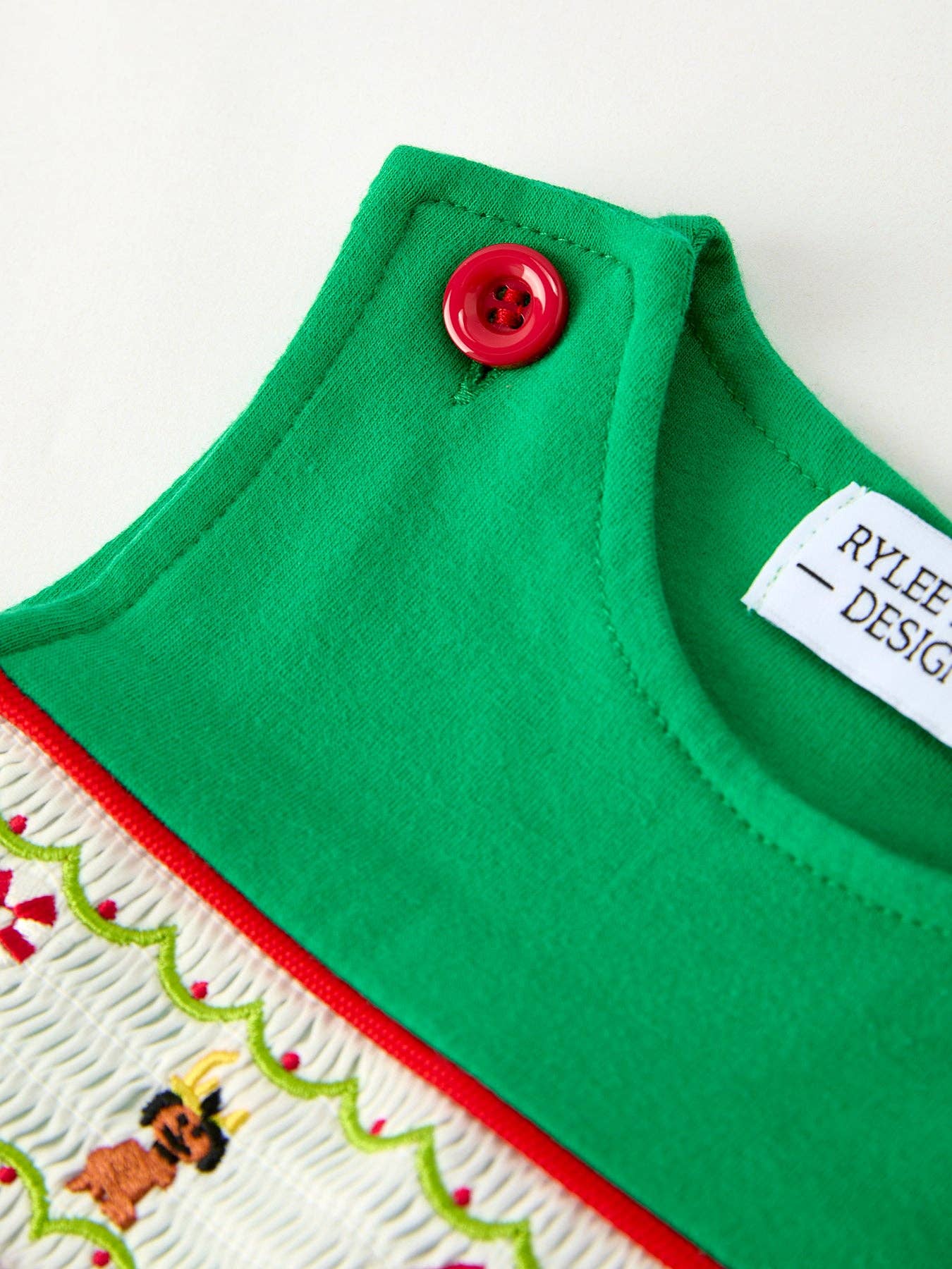 Christmas "Mean One" Embroidered Romper