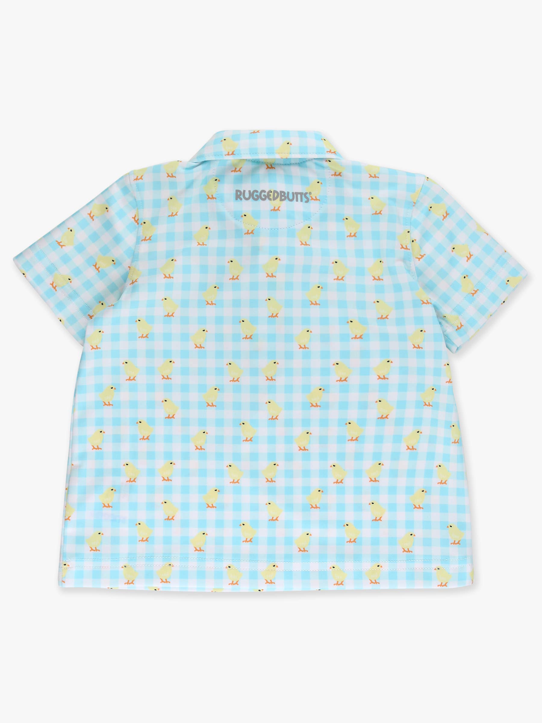 Boys Chirping Chicks Gingham Performance Polo