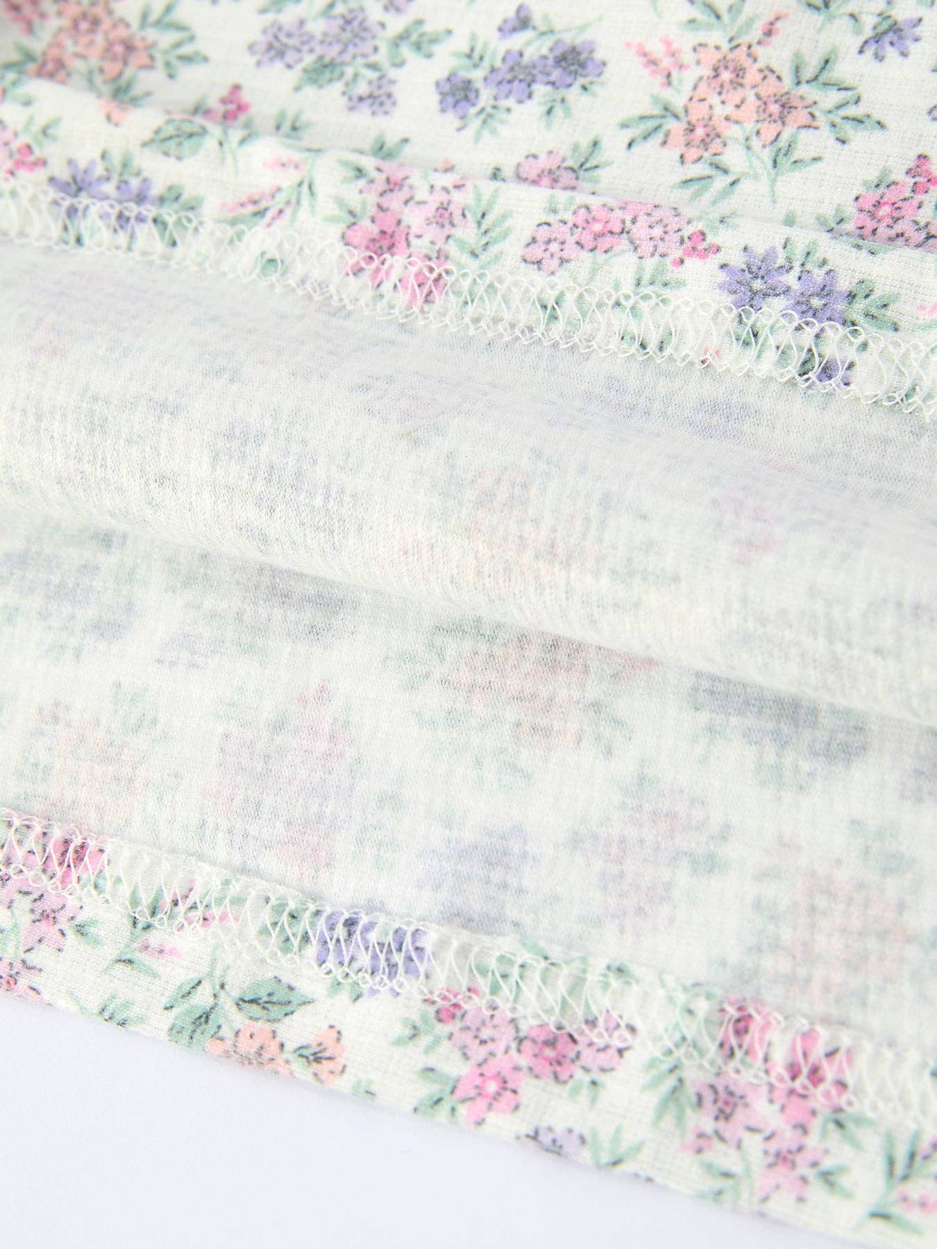 Purple Floral Embroidered Smocked Dress