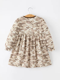 Duck Smocked Camo Dress