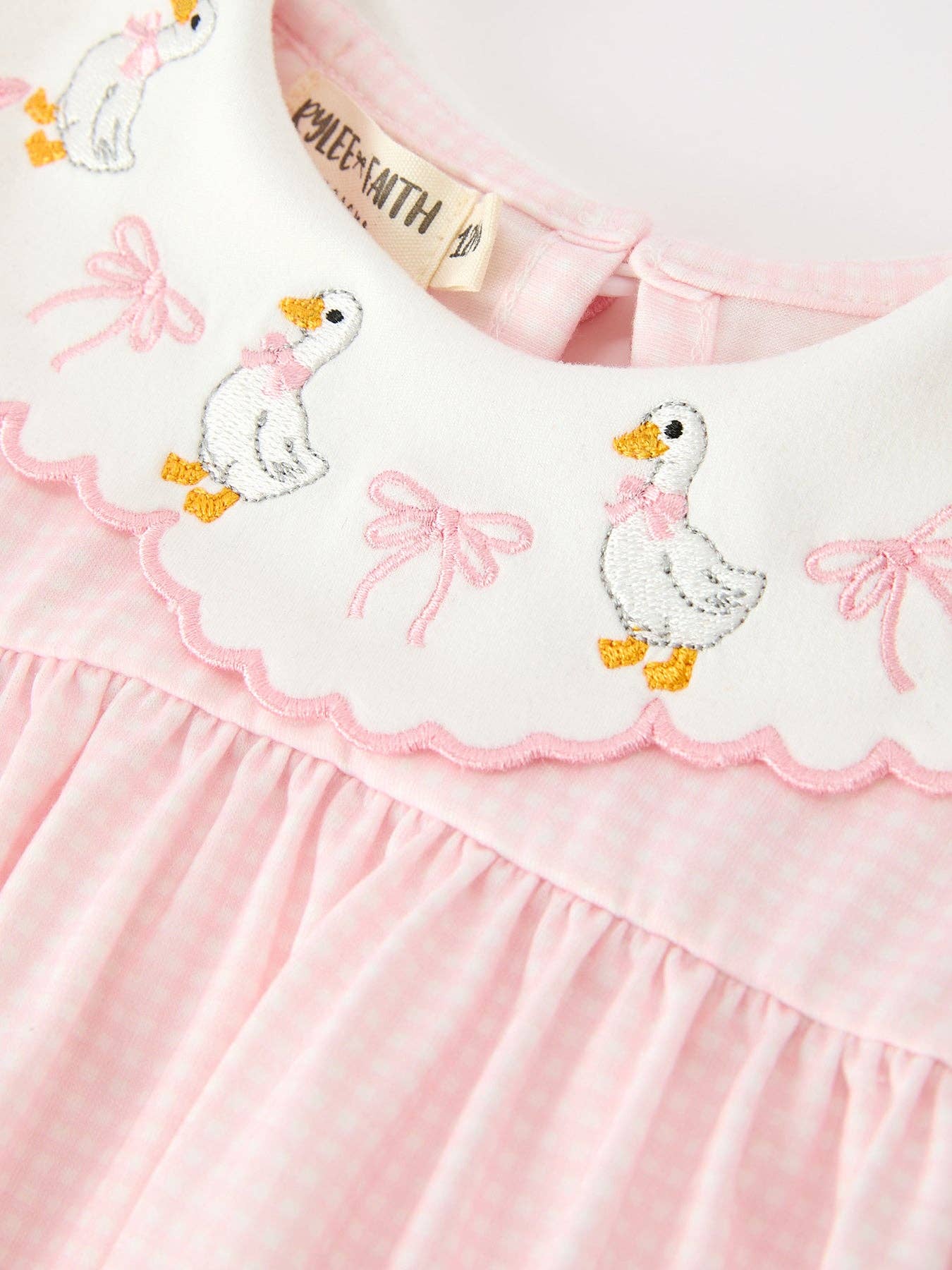 Pink Goose Ruffle Collar Bubble