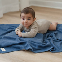 Cotton Swaddle Receiving Baby Blanket (Mult. Colors)