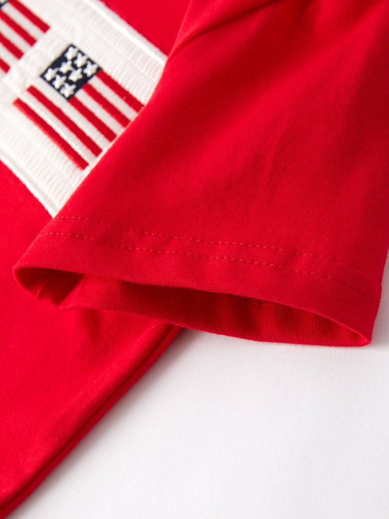 Patriotic Embroidered Smocking Boys Set