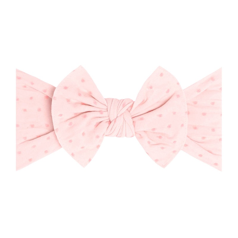 Baby Bling® Shabby Dot Knot soft nylon headband